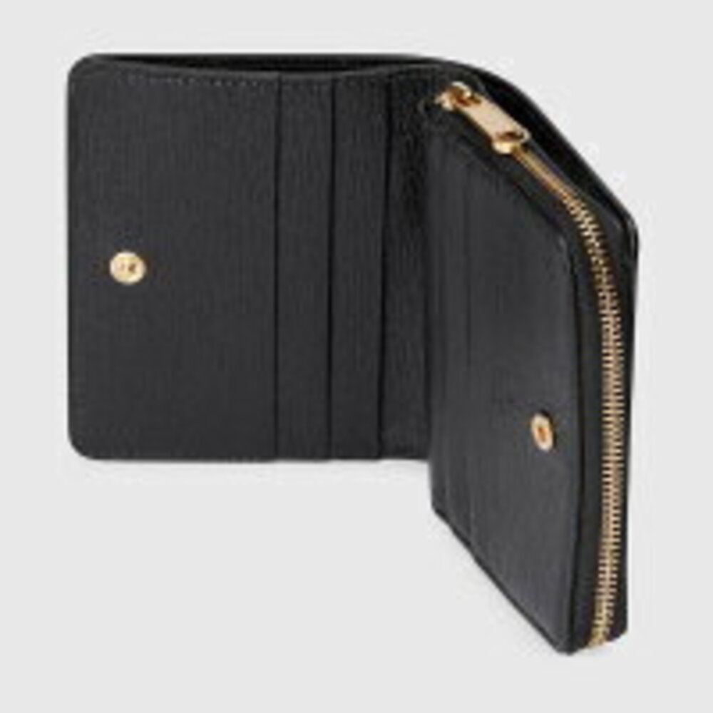 Gucci Script Wallet Black Leather - image 3